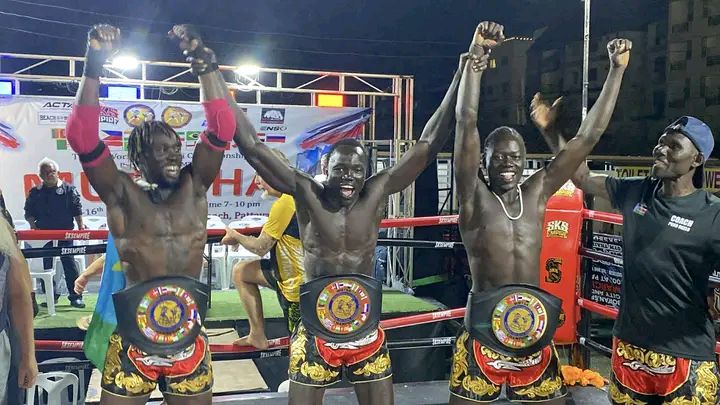 South Sudan fighters go unbeaten, bag three World Muay Thai titles