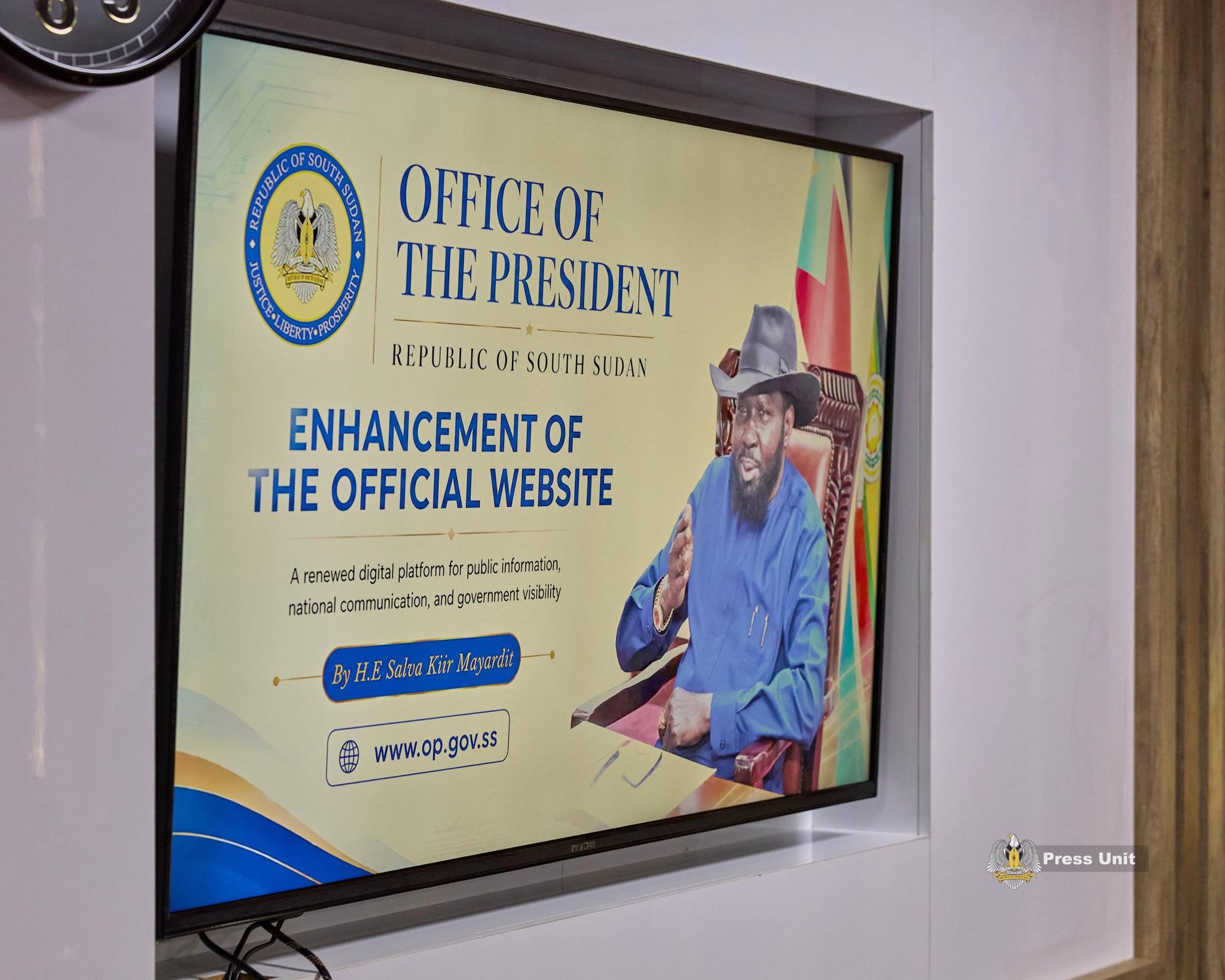 South Sudan launches new Presidential Website to improve public engagement